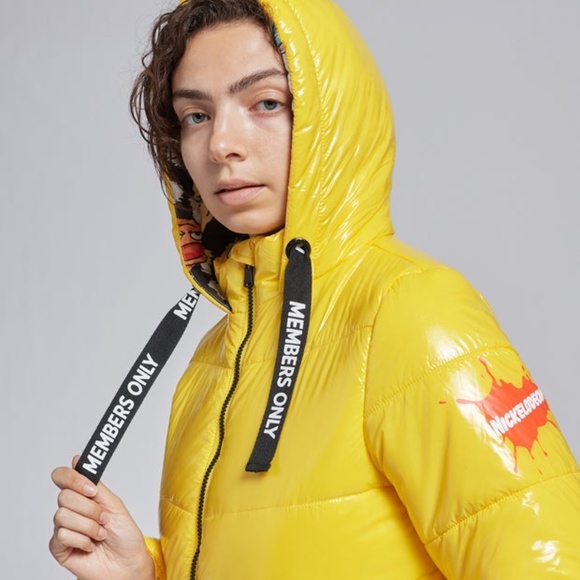 MEMBER'S ONLY WOMEN'S PUFFER NICKELODEON MASHUP PRINT LINING JACKET - Picture 2 of 16